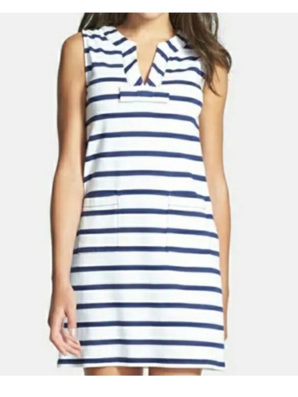 kate spade Navy and White Striped Sleeveless Dress Size XSmall